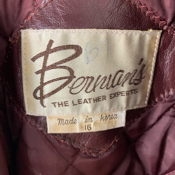 *SOLD*VTG Berman’s | Leather Jacket - Picture 9 of 16